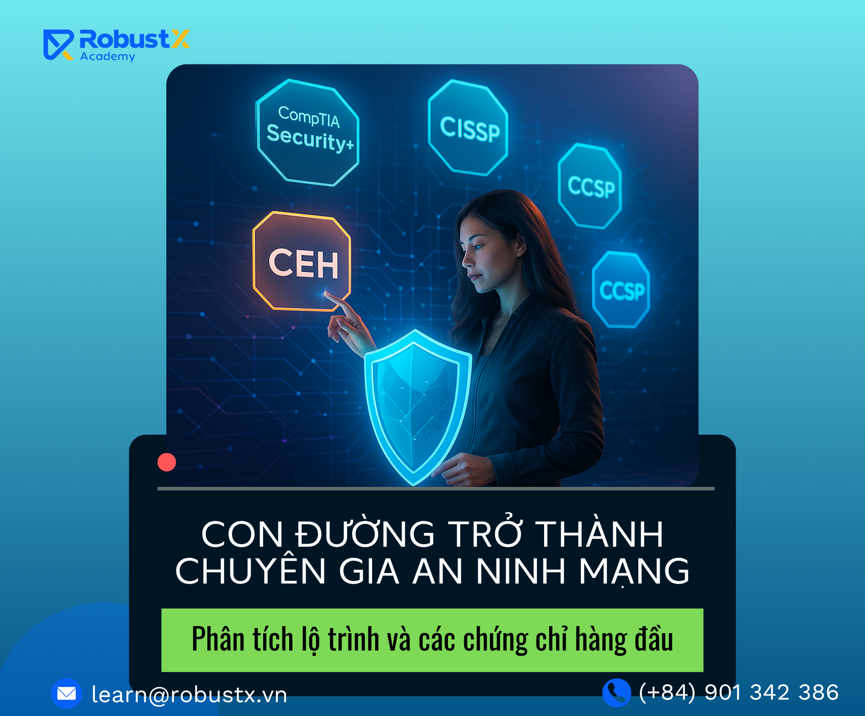 Con đường trở thành chuyên gia an ninh mạng: Phân tích lộ trình và các chứng chỉ hàng đầu