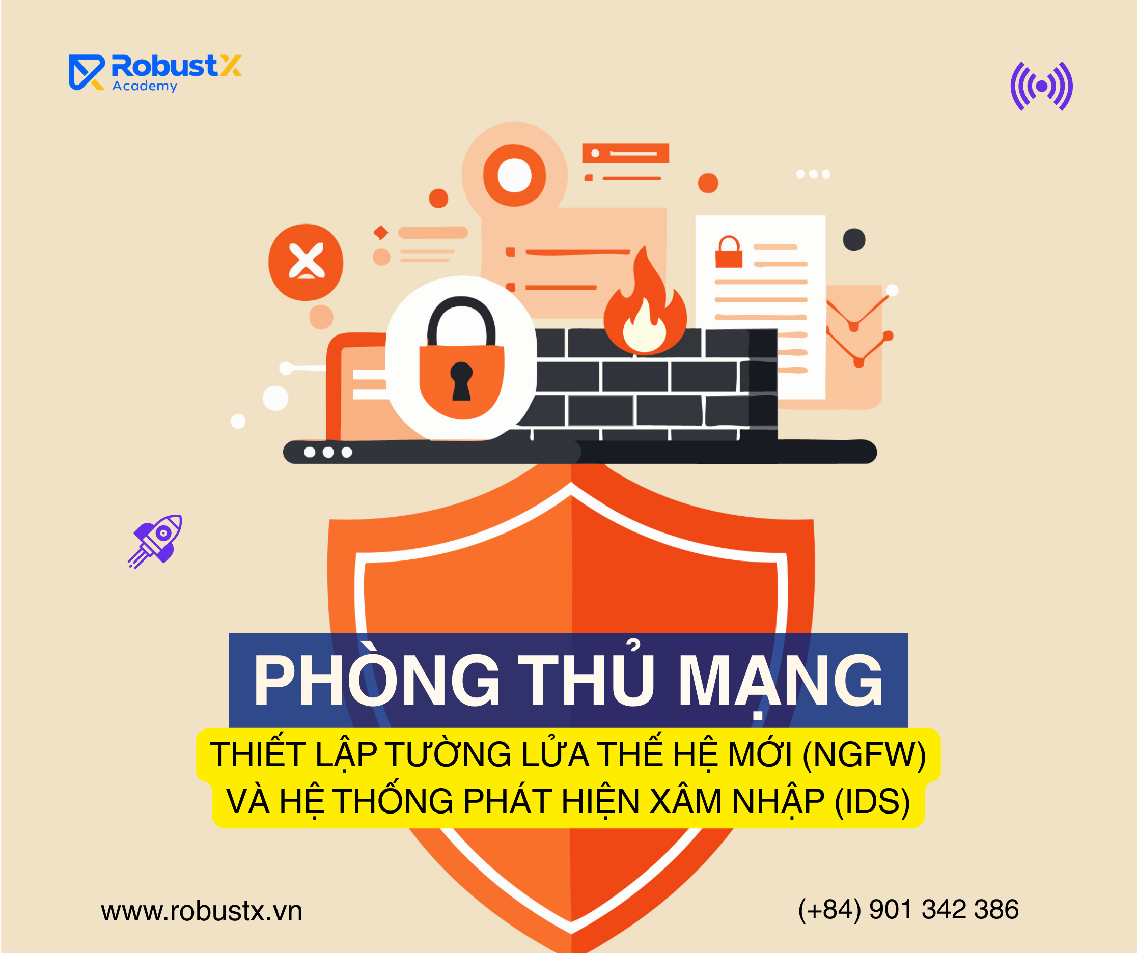 Phòng thủ Mạng: Thiết lập Tường lửa Thế hệ Mới (NGFW) và Hệ thống Phát hiện Xâm nhập (IDS)